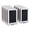 Merrick Lane Magda Set of 10 Wall Mount or Tabletop Magnetic Chalkboards with Folding Metal Legs